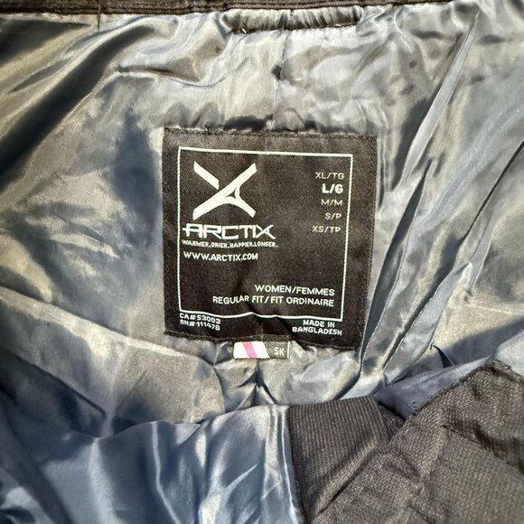 Arctix Regular Fit Waterproof Insulated Snow Pants Women's Size Large Black - Picture 4 of 10
